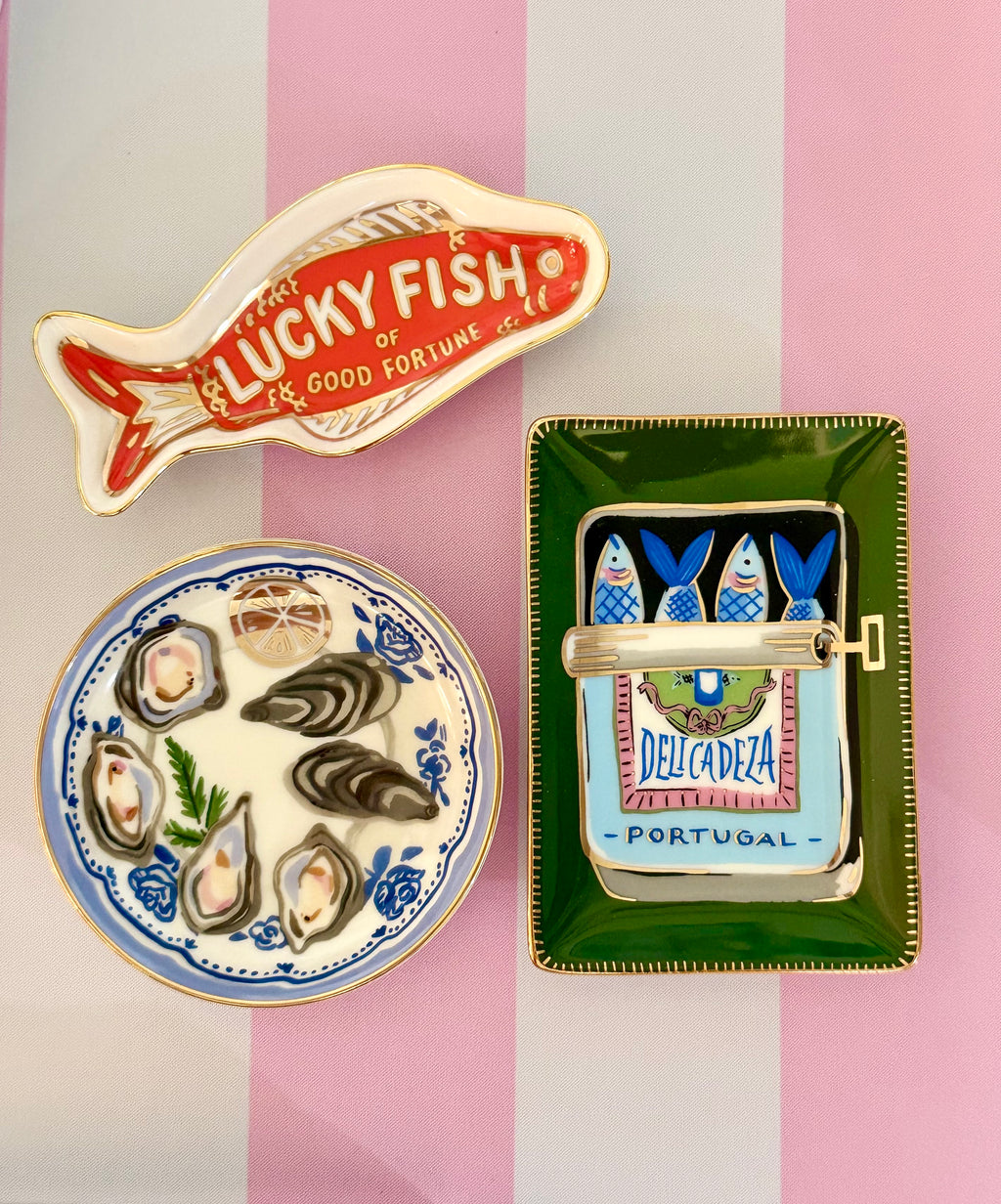 Porcelain Trinket/Dice Dish | Fortune Fish