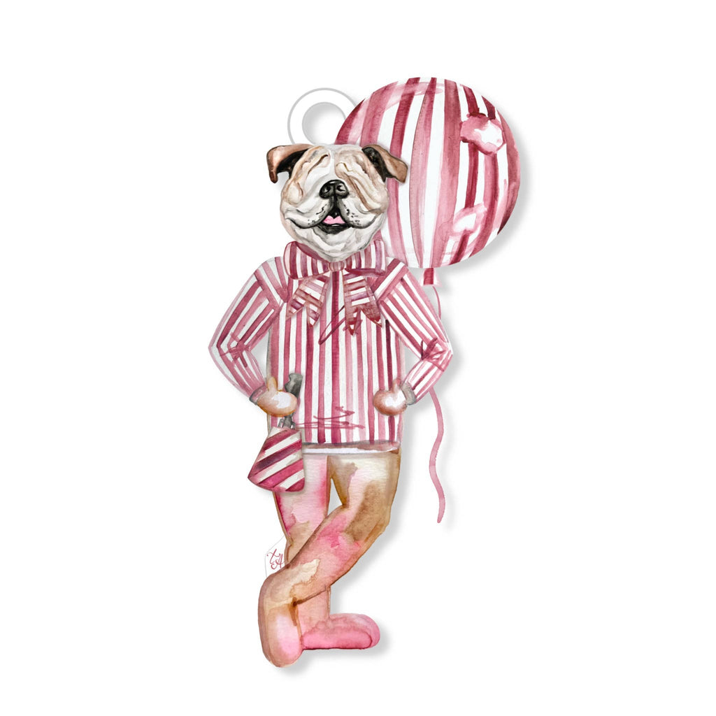 Hail State BulldogAcrylic Bottle Charm / Ornament