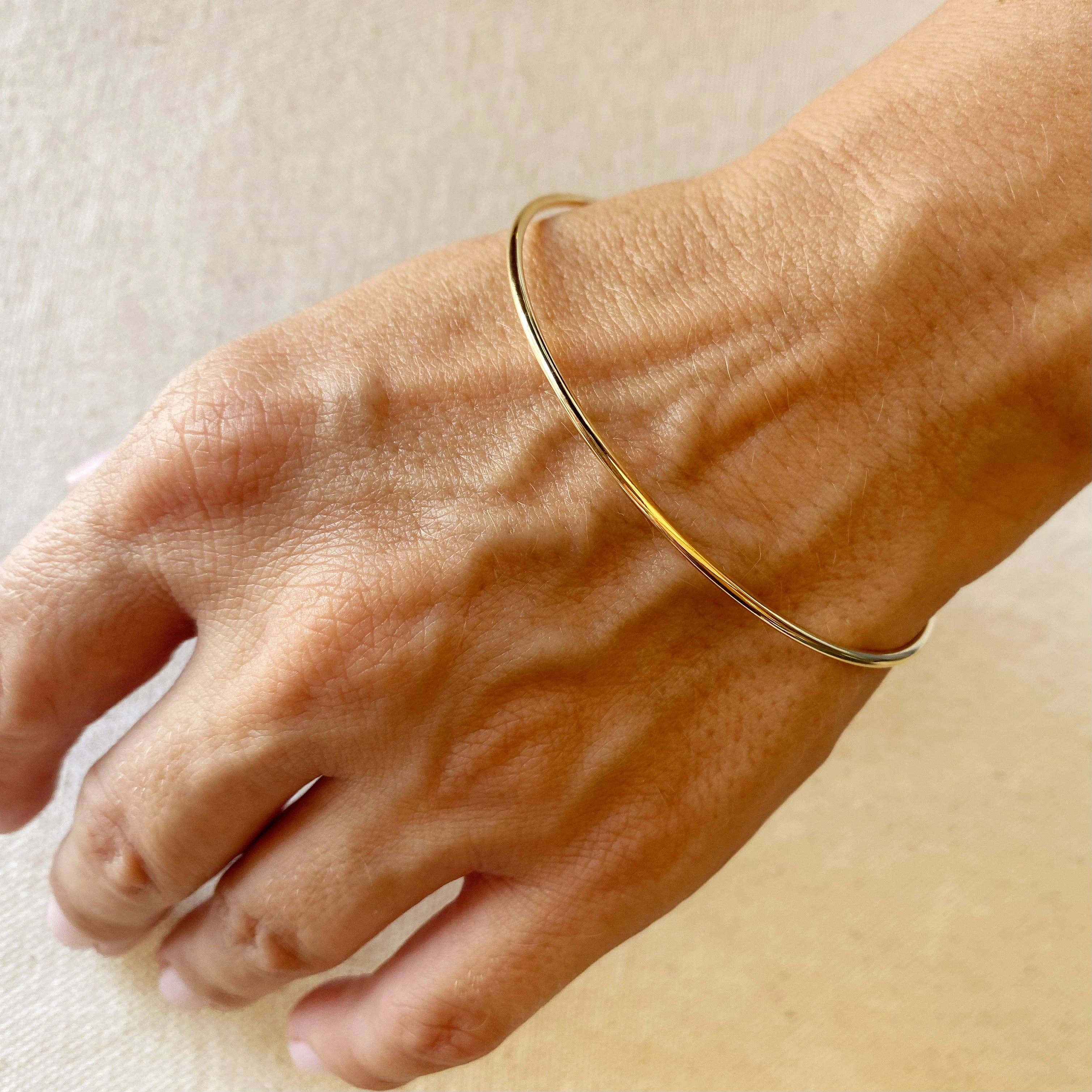The Classic - 18k Gold Filled Bangle Bracelet