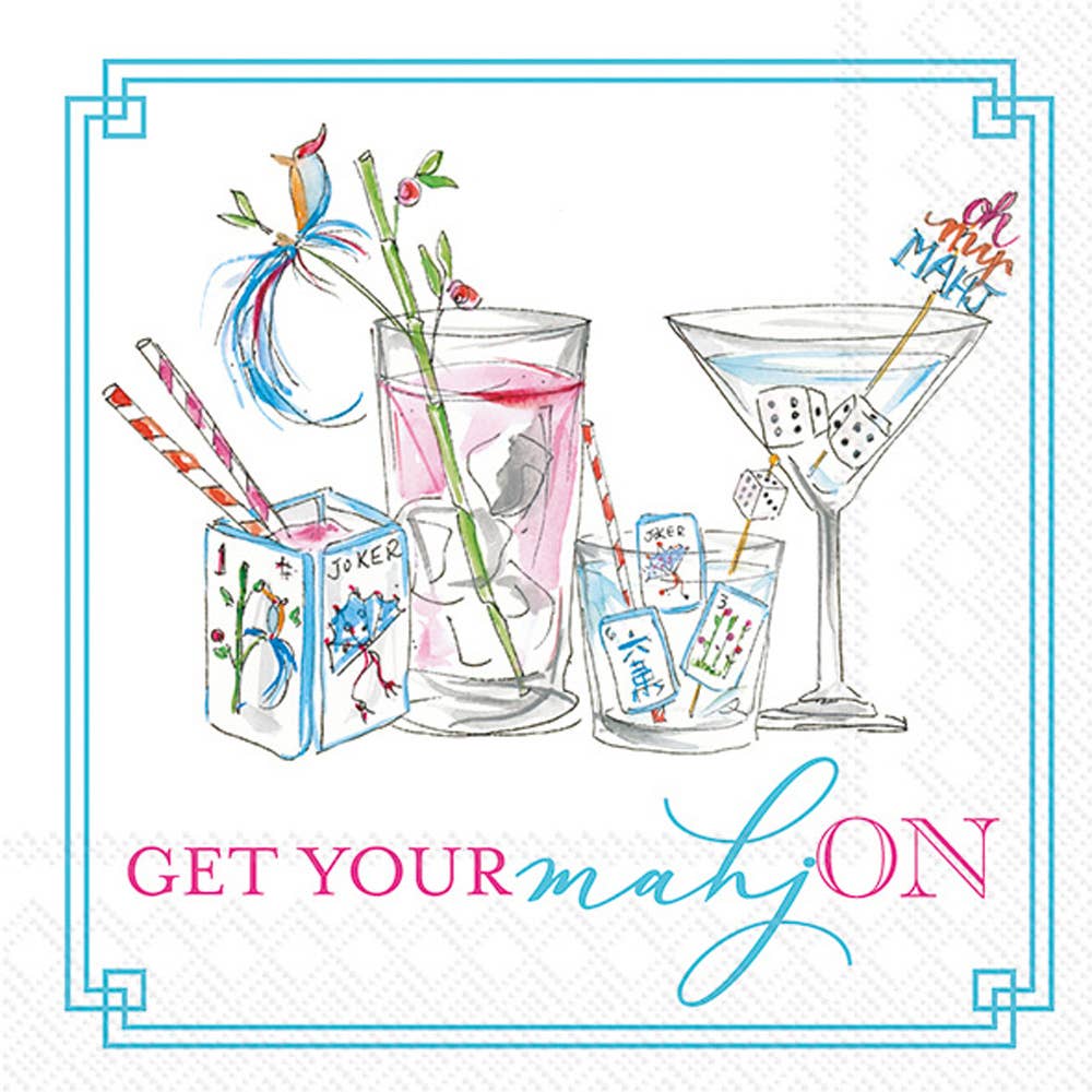 Cocktail Napkin - Get your Mahj On
