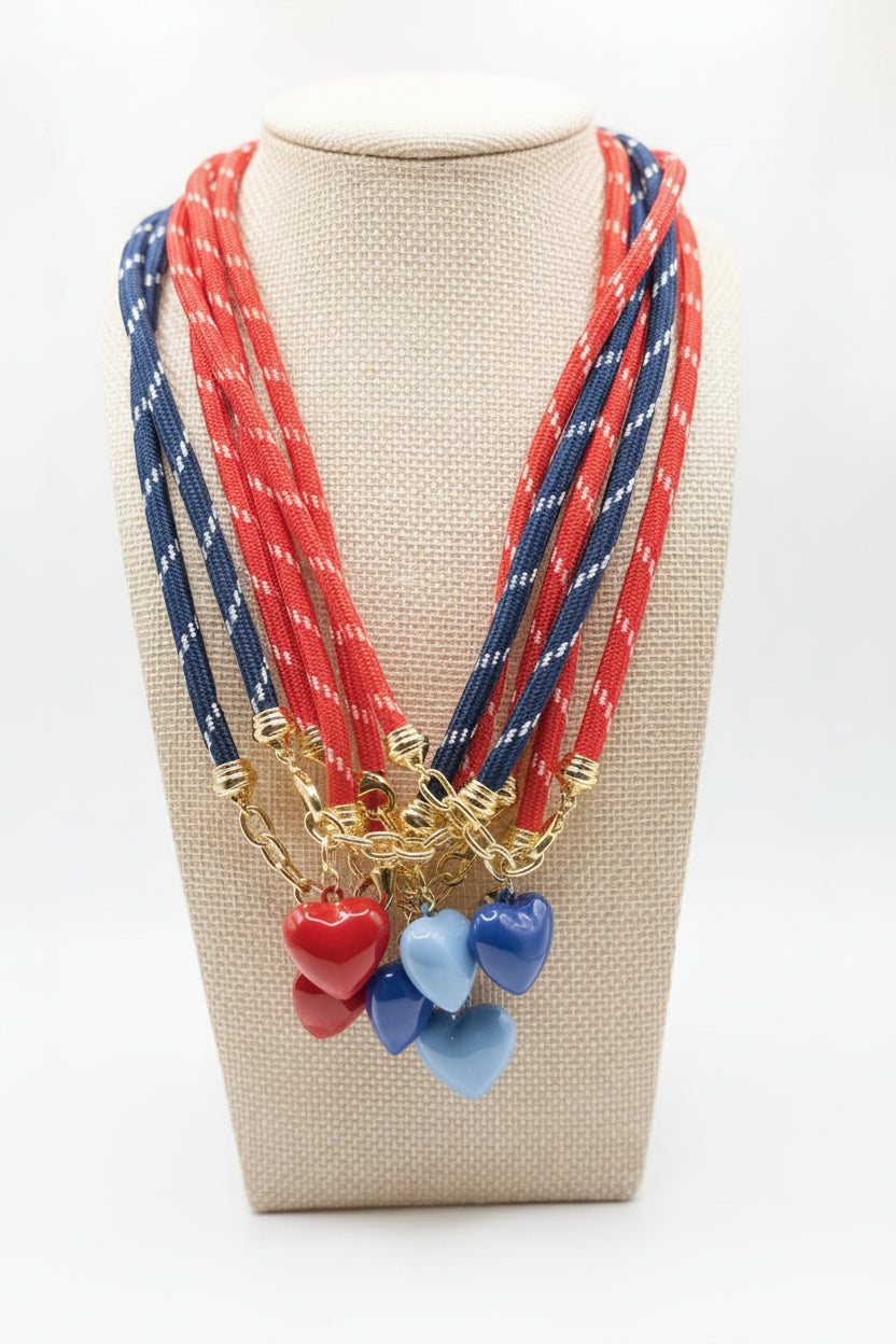 American Girl - Red and Powder Blue Blue