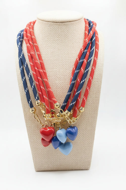 American Girl - Red and Powder Blue Blue