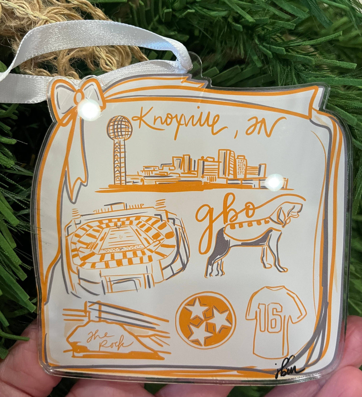 Knoxville Acrylic Ornament - Vols