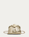 Full Circle Micro Crossbody | Champagne Leather