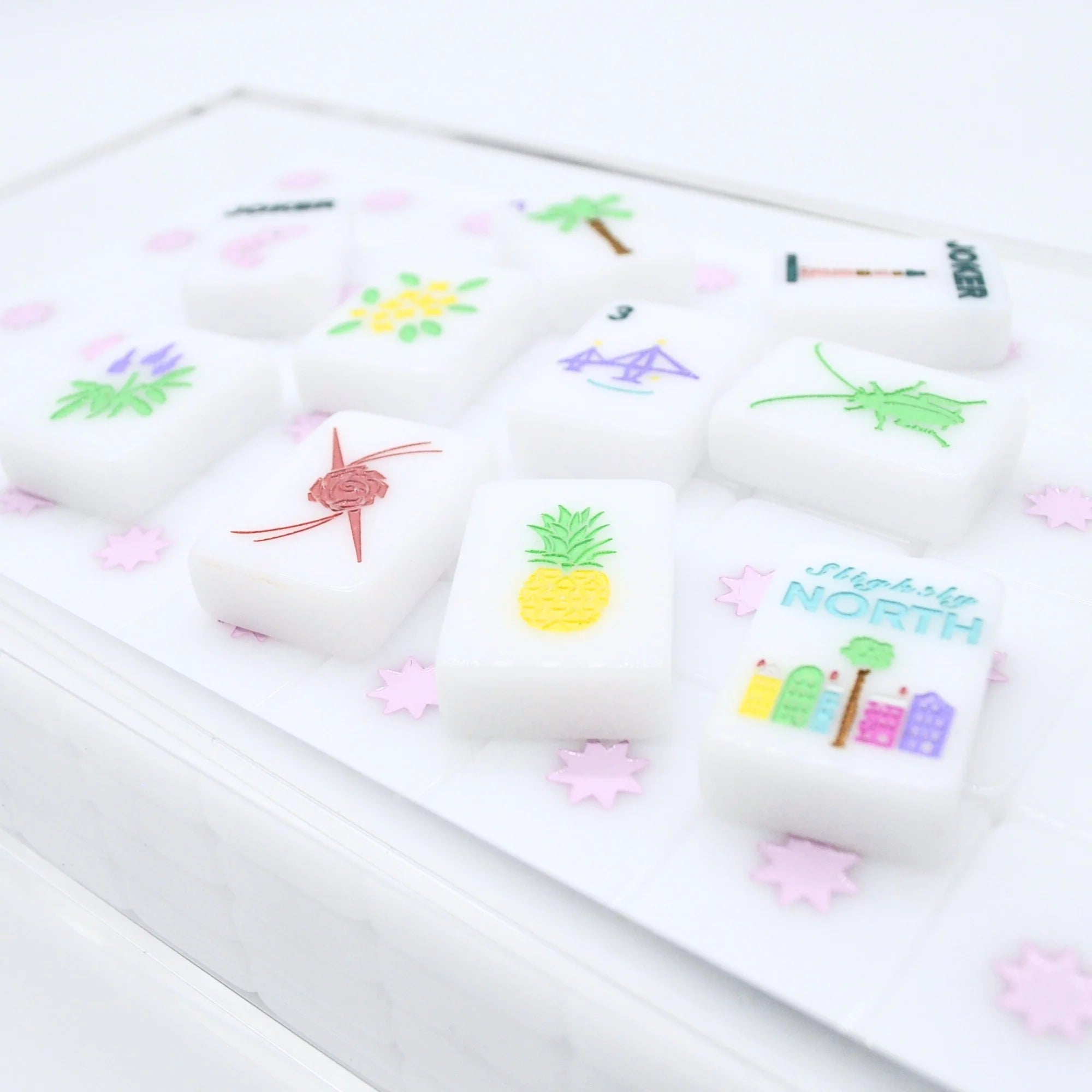 Mahjong Tile Set - Middle and Main Charleston Tiles - A South Carolina Inspired Mahjong Tile Set