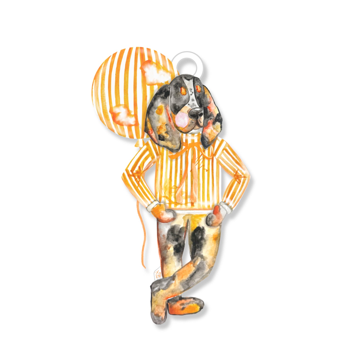 Go Vols!  Acrylic Bottle Charm / Ornament