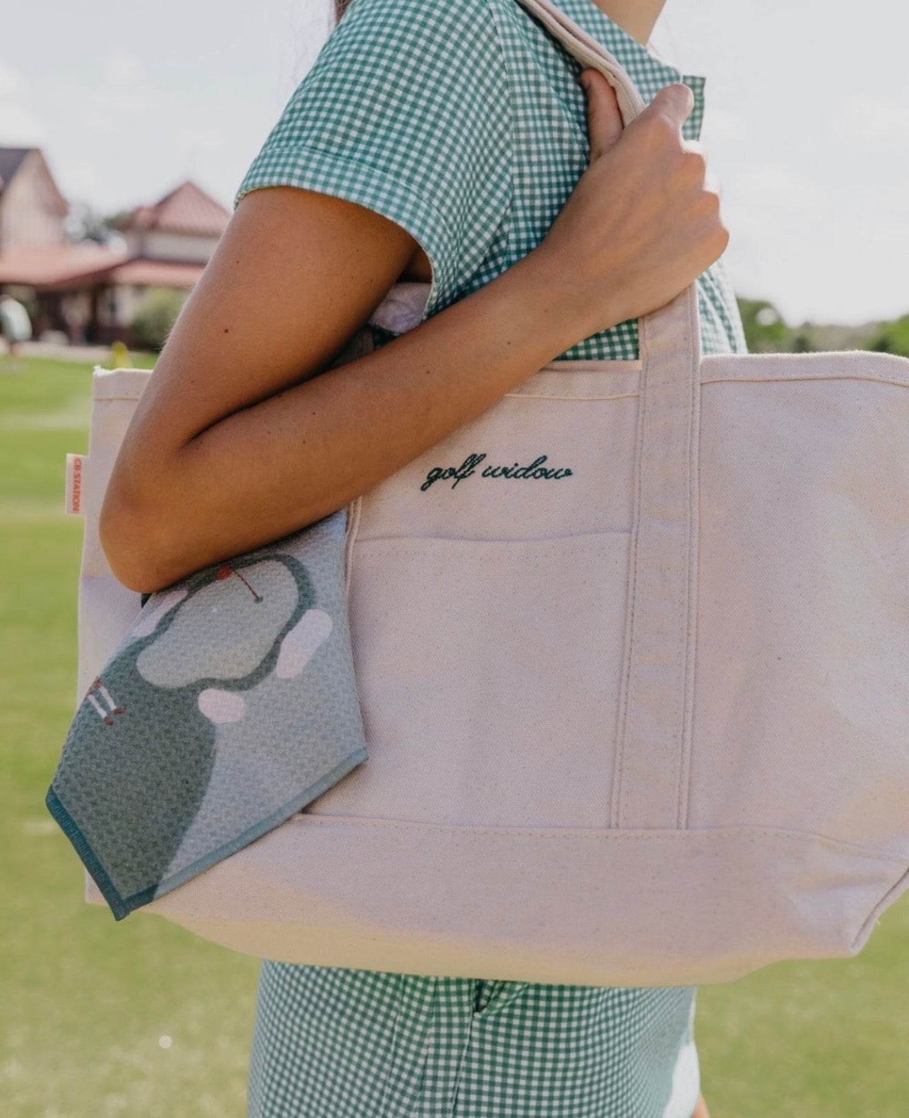 Golf Widow Canvas Tote