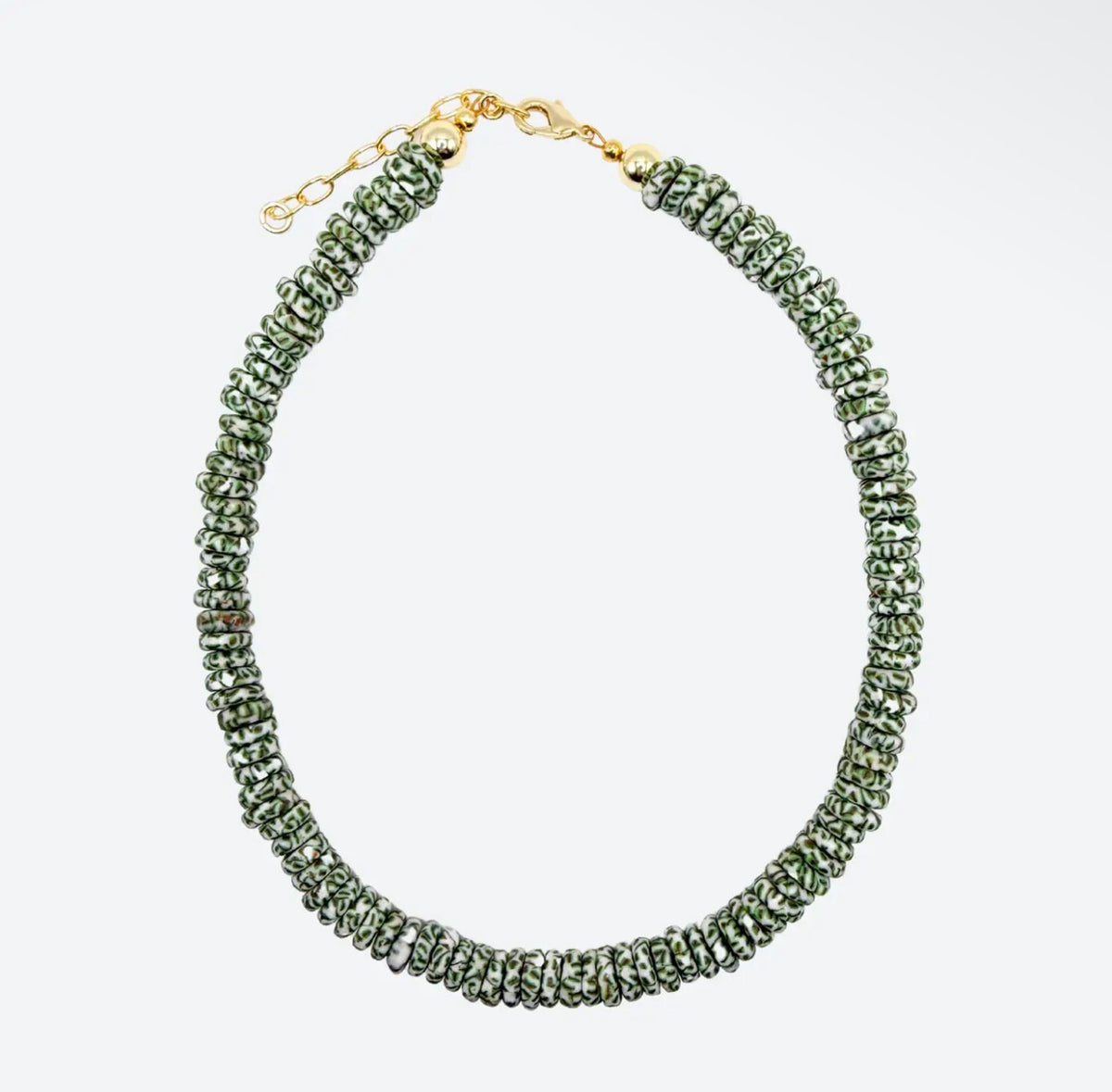 The Raleigh | Recycled Green Glass Beads