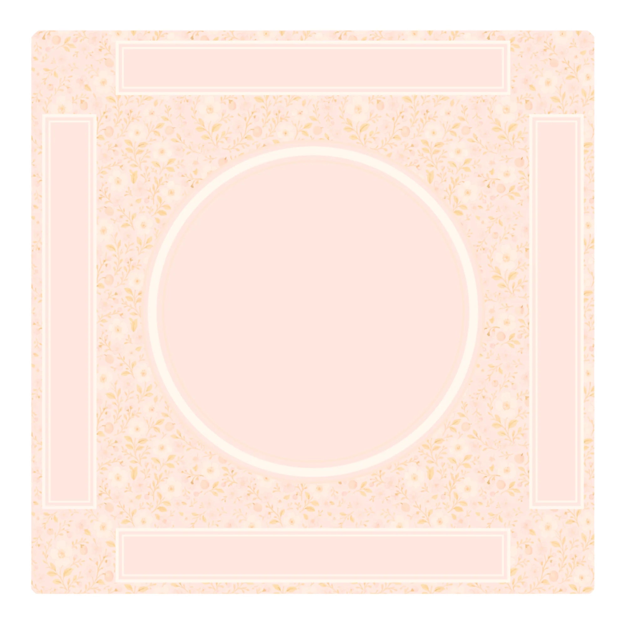 Middle and Main Mahjong Mat - Peaches 'n Cream