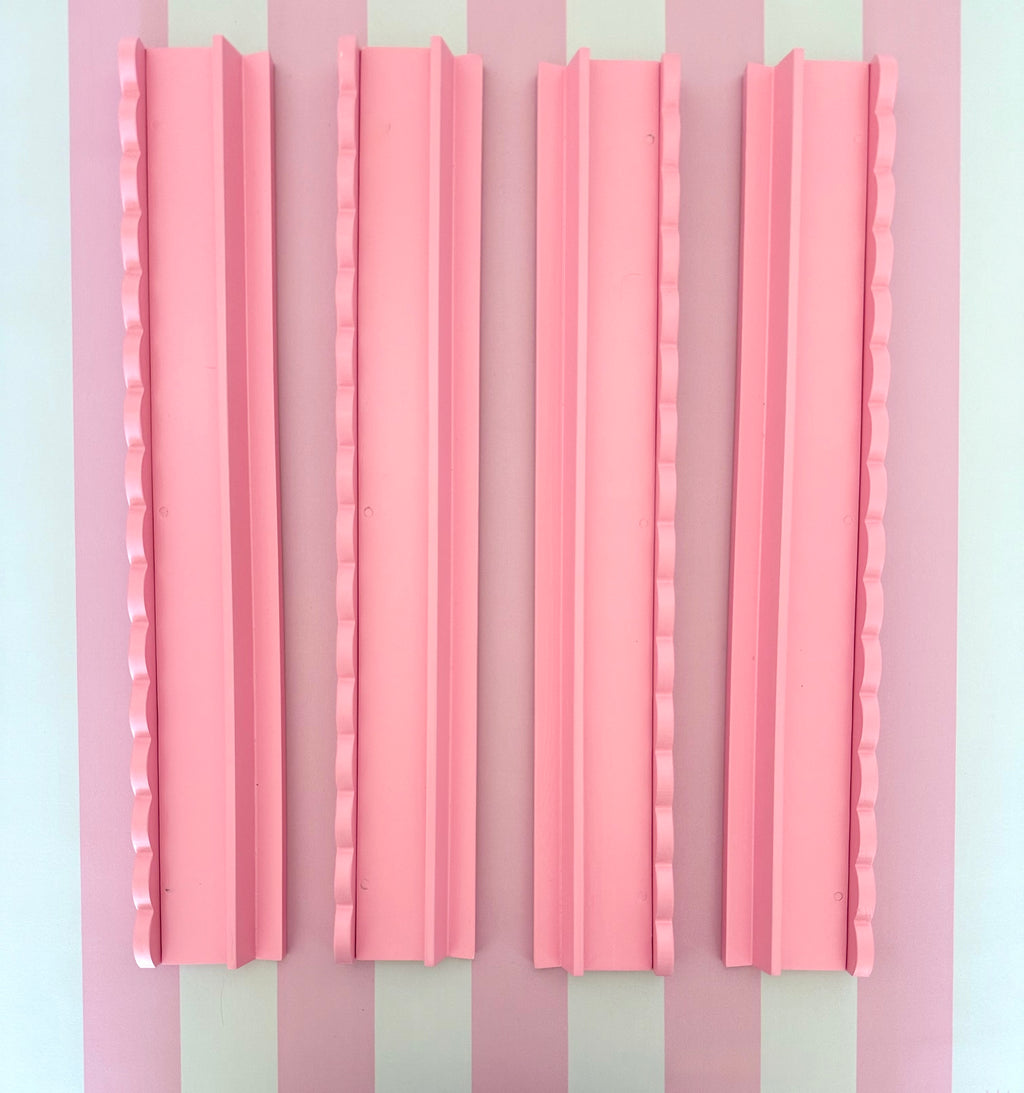 20" Luxury Wood Mahjong Racks with Magnetic Scalloped Pushers
