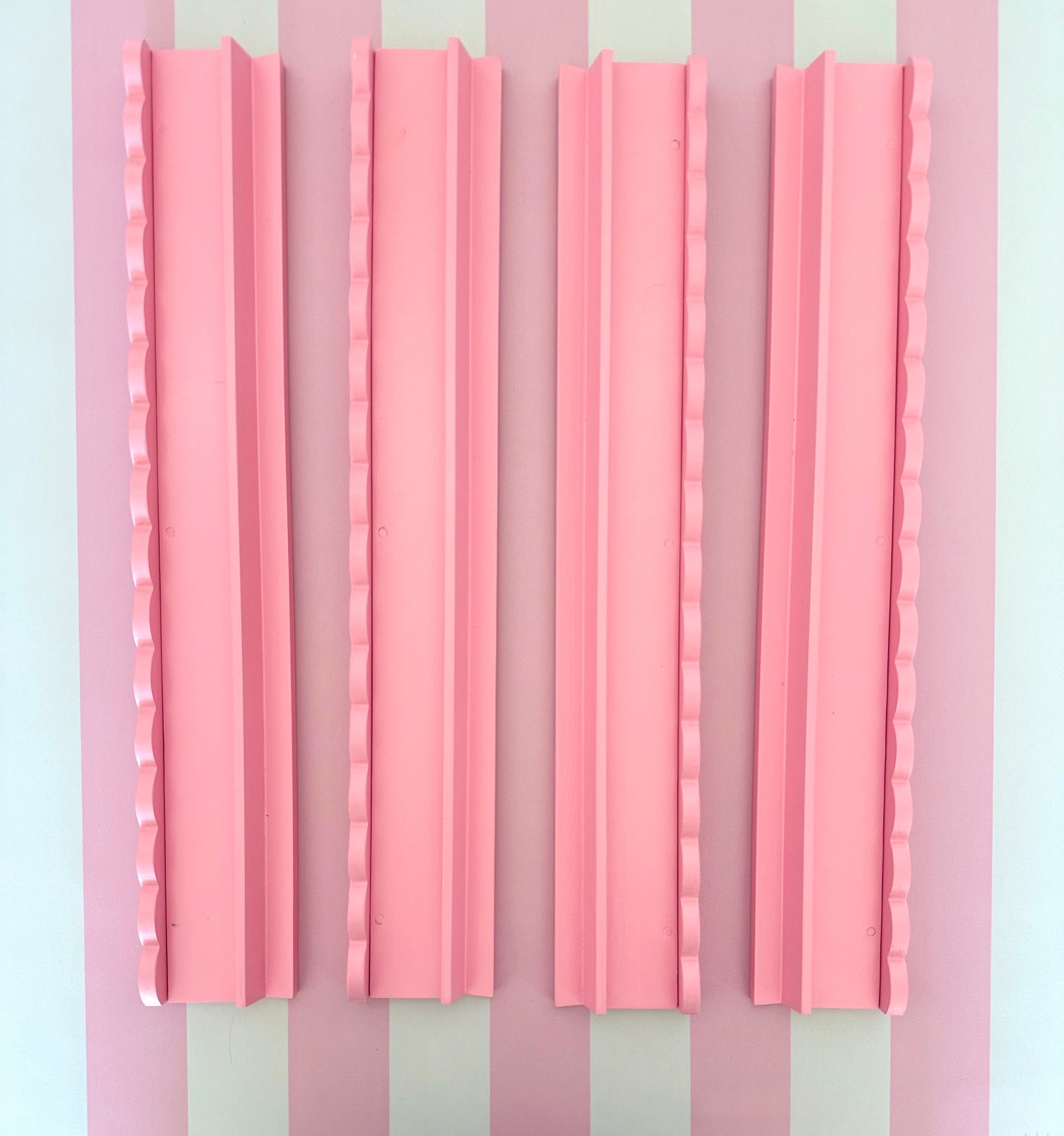 20" Luxury Wood Mahjong Racks with Magnetic Scalloped Pushers