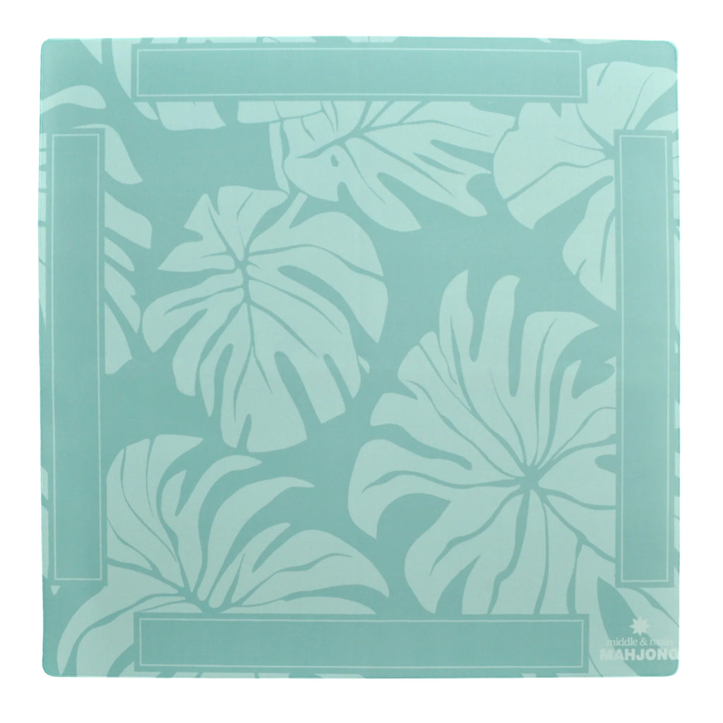 Middle and Main Mahjong Mat - Seabee Avenue Monstera Plant Mat