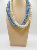The Nashville - Blue Glass Beaded Necklace