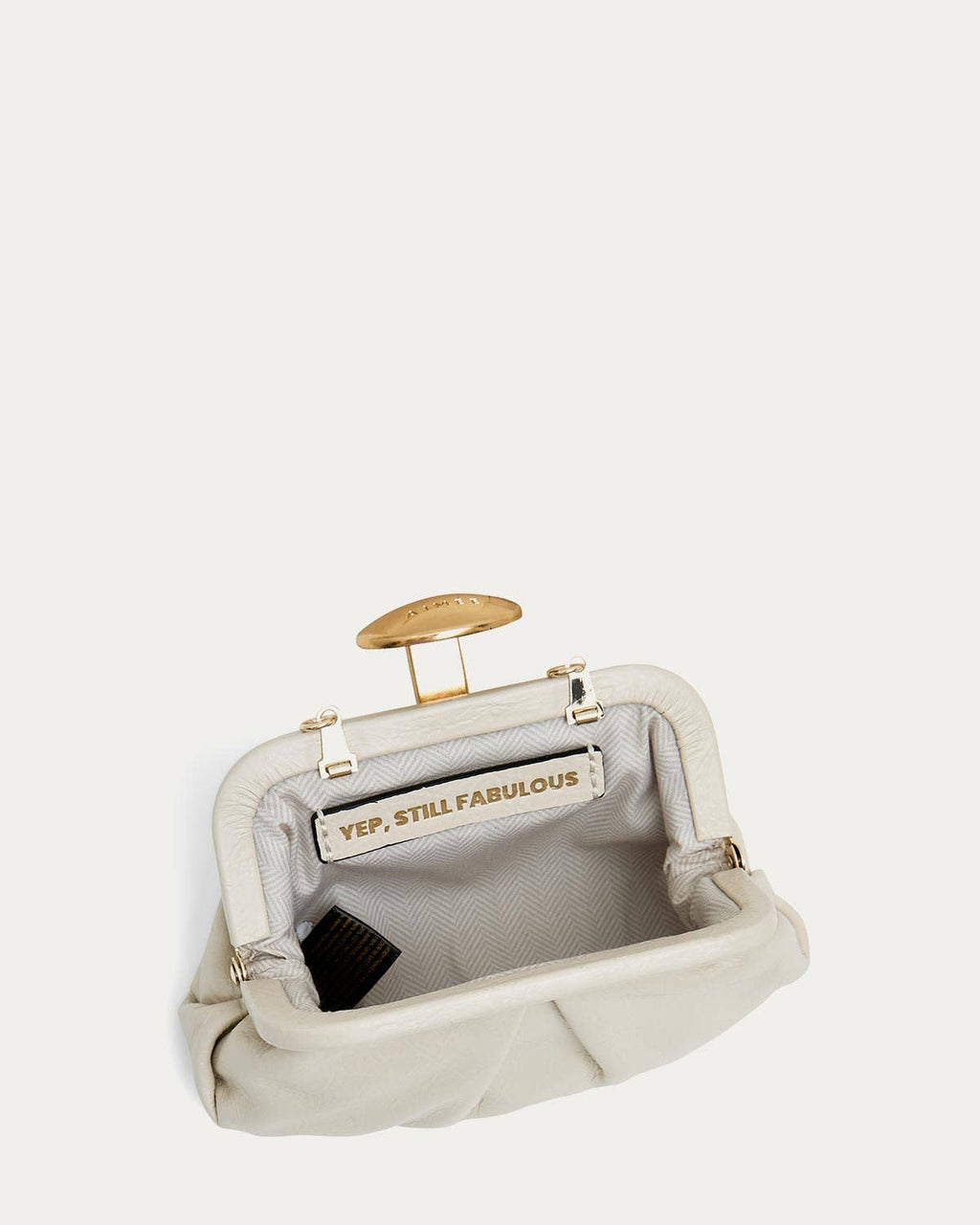 Full Circle Micro Crossbody | Chalk Leather