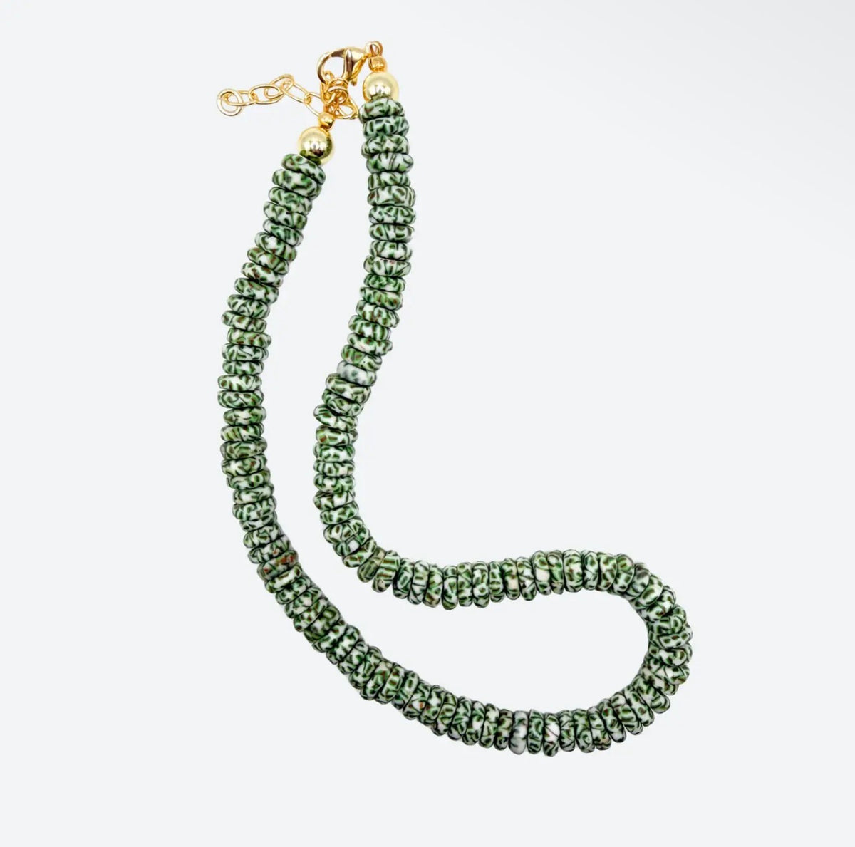 The Raleigh | Recycled Green Glass Beads