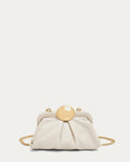 Full Circle Micro Crossbody | Chalk Leather