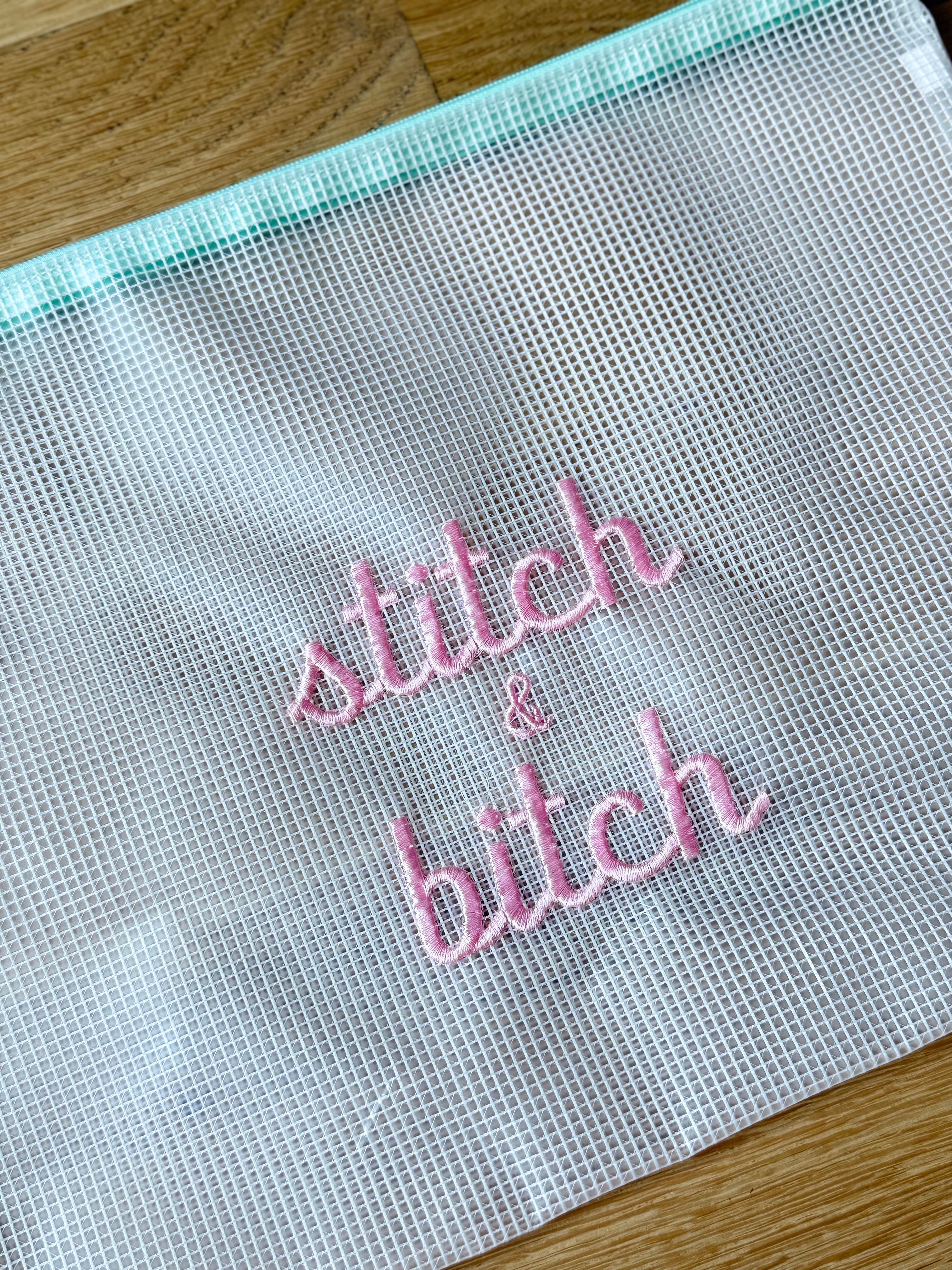 Stitch & Bitch - Needlepoint Project Pouch