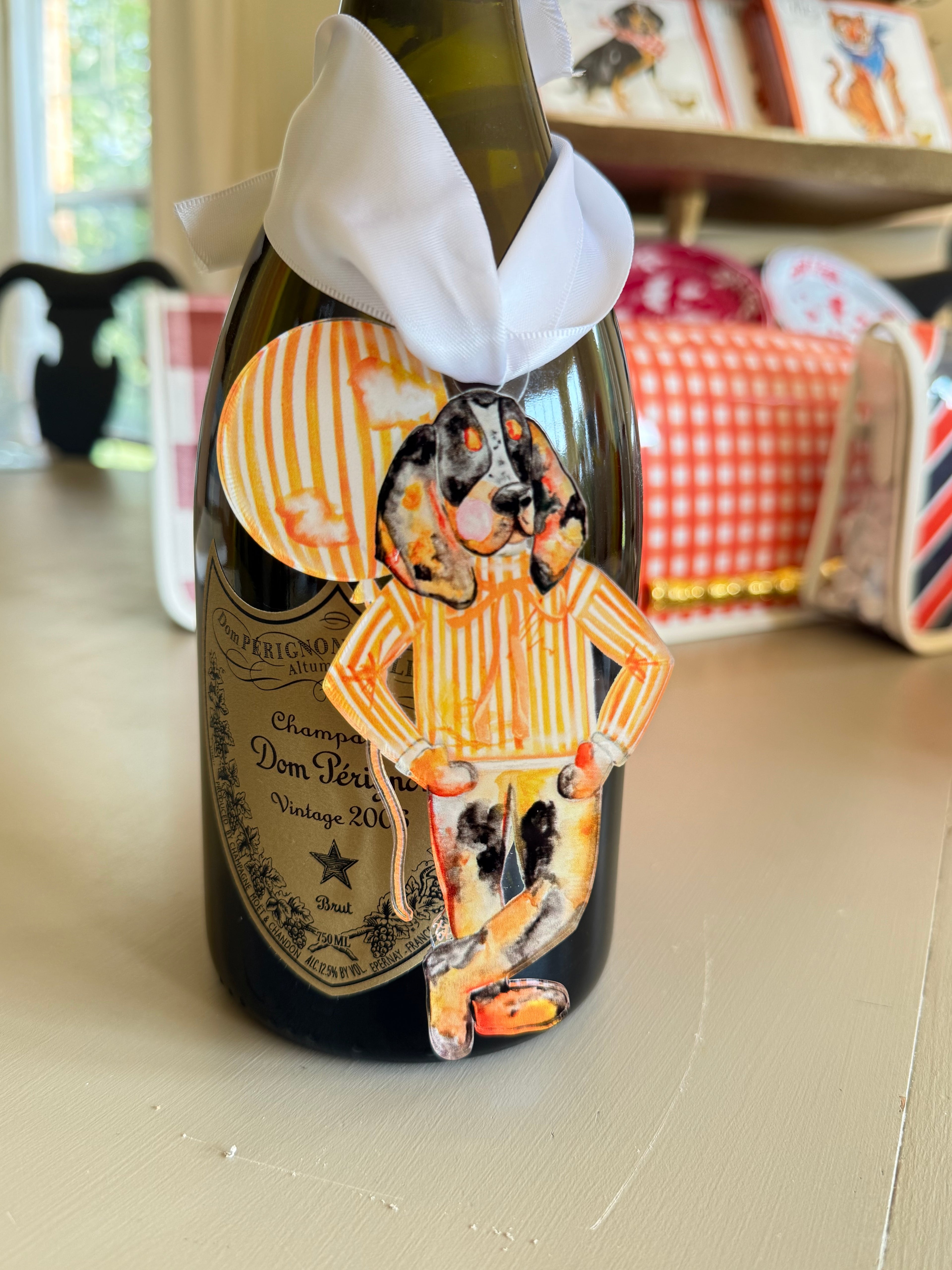 Go Vols!  Acrylic Bottle Charm / Ornament