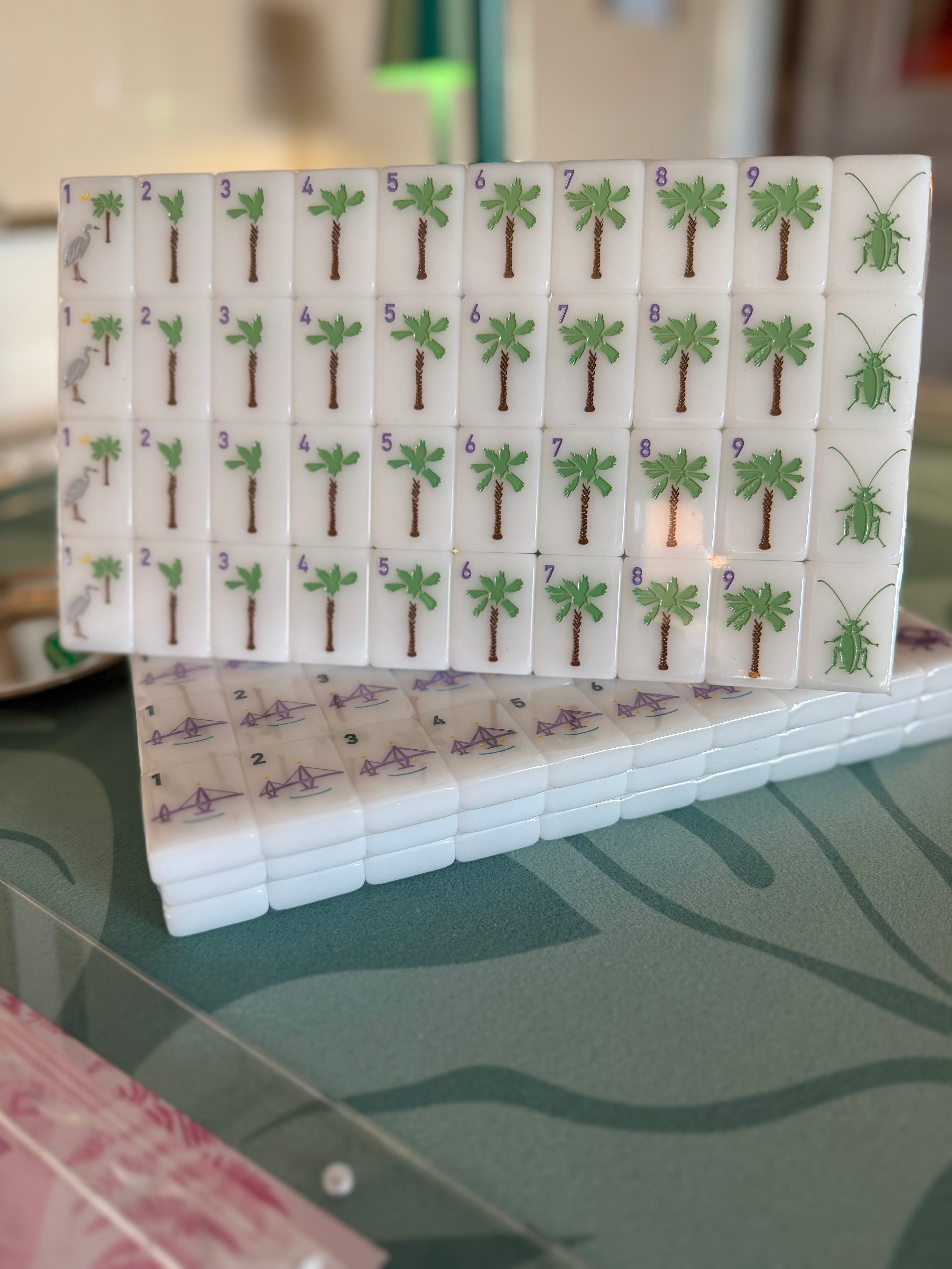 Mahjong Tile Set - Middle and Main Charleston Tiles - A South Carolina Inspired Mahjong Tile Set