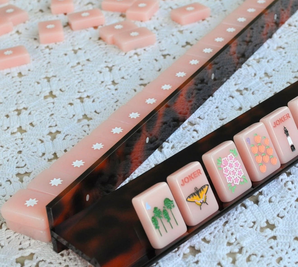 Middle and Main Mahjong Mat - Peaches 'n Cream
