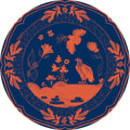 War Eagle! Navy and Orange Mini Hors d'oeuvre Plates 50 Pack