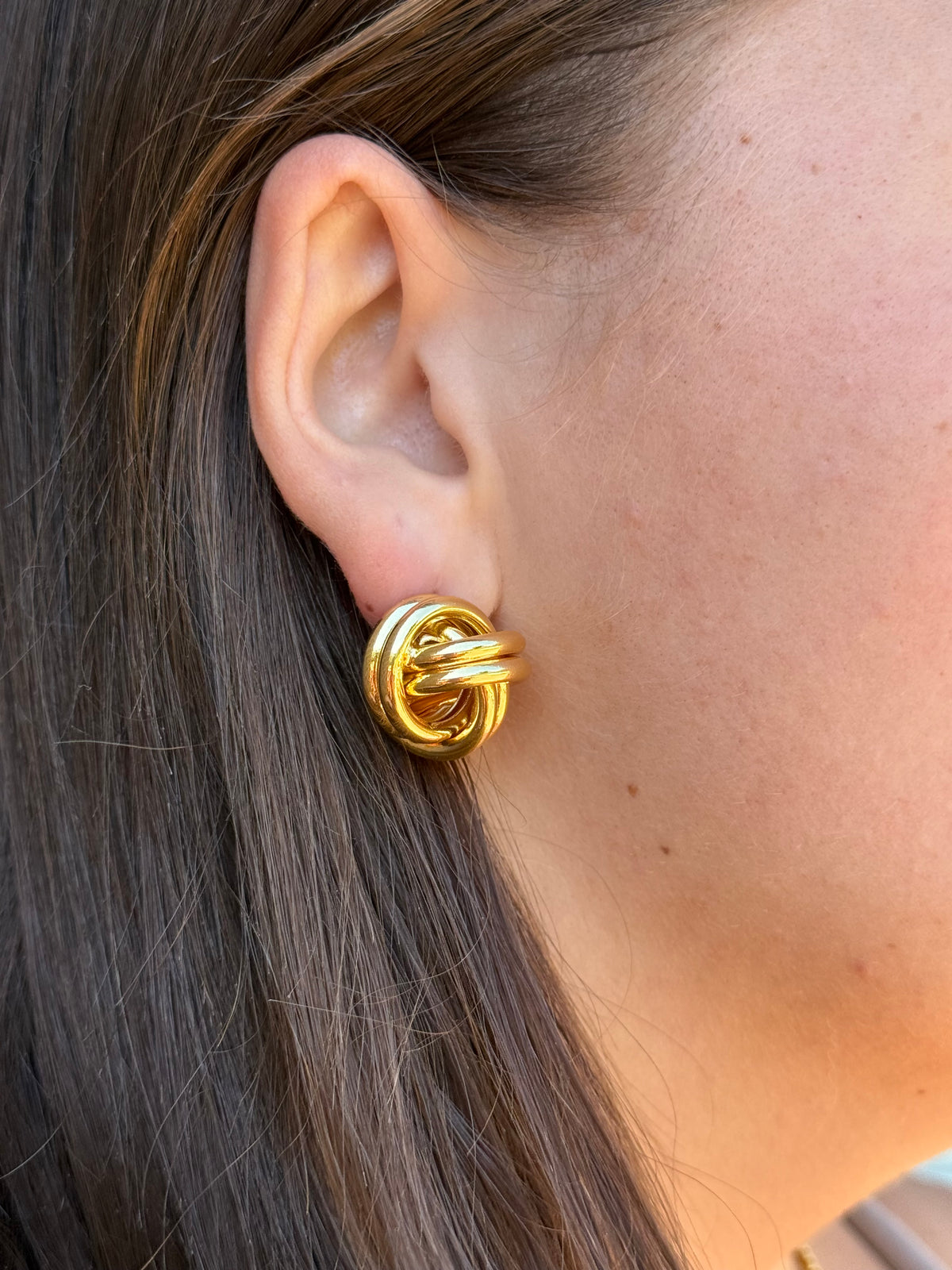 The Love Knot 24K Gold Filled Stud Earrings