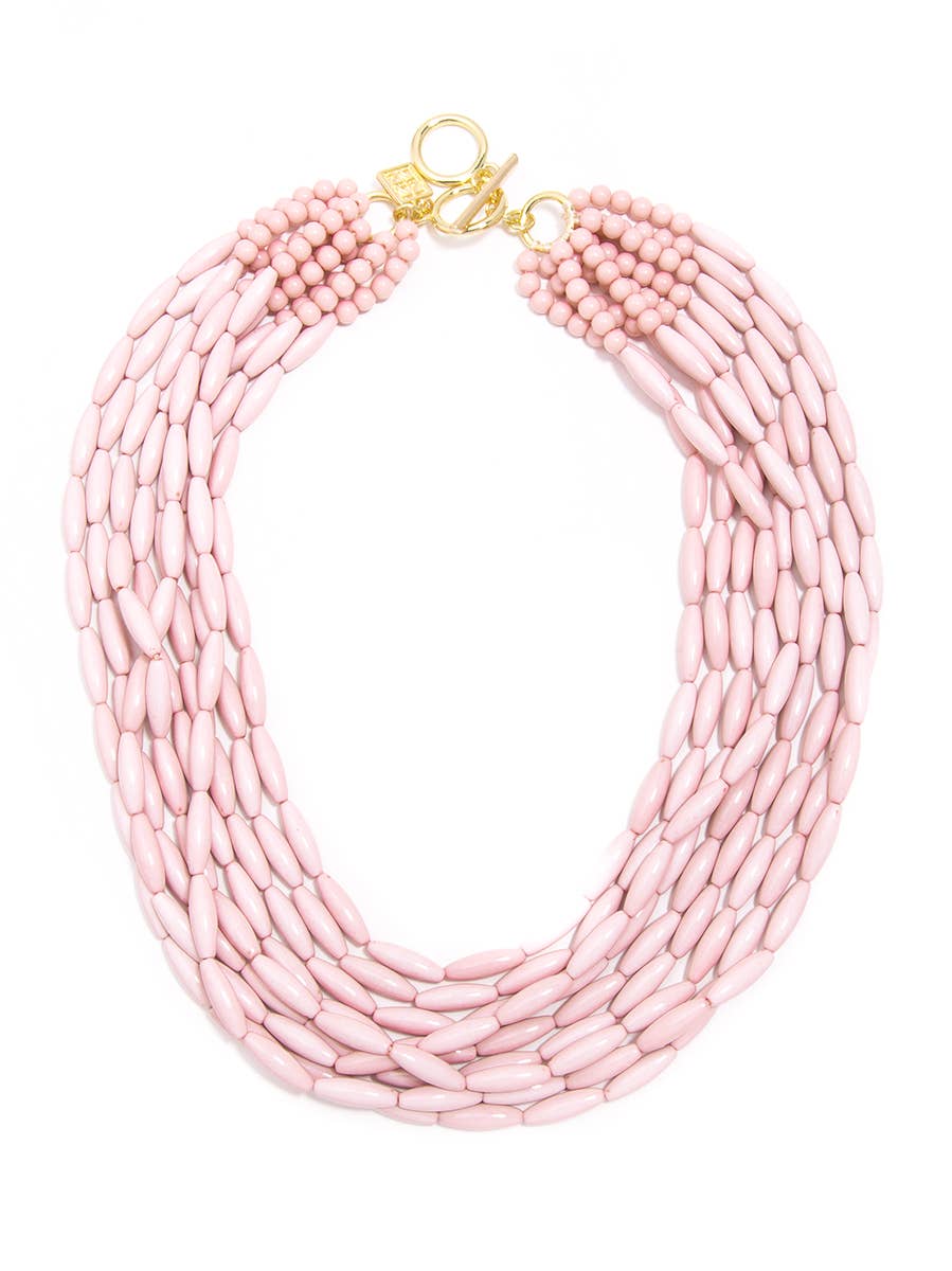 The Sally - Glossy Beaded Pastel Necklace
