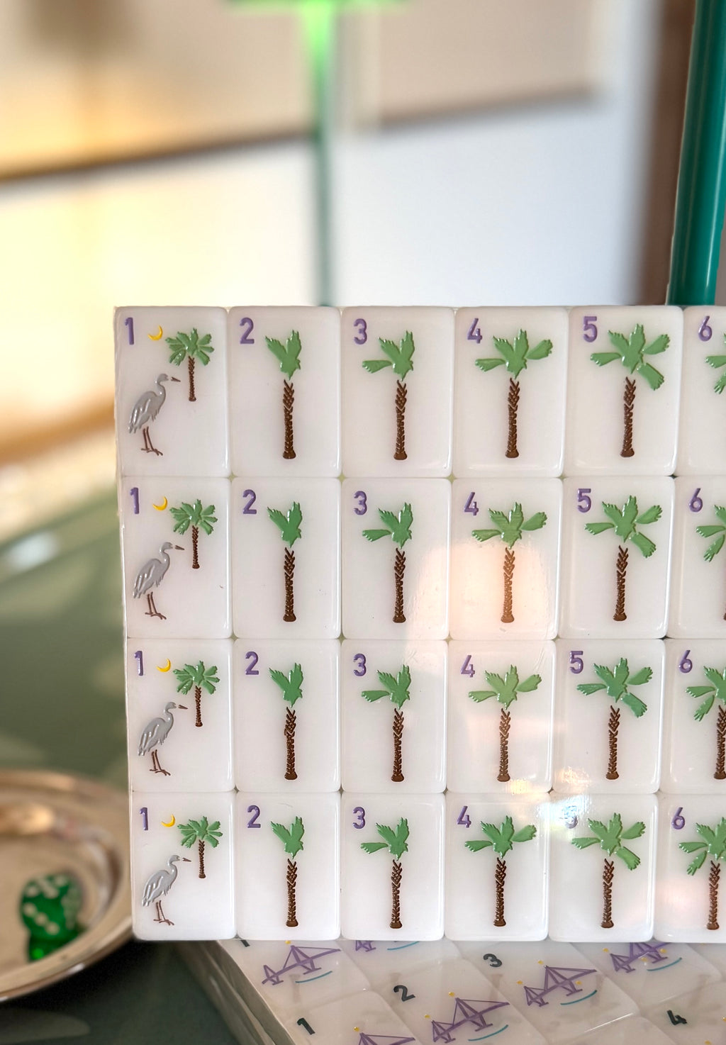 Mahjong Tile Set - Middle and Main Charleston Tiles - A South Carolina Inspired Mahjong Tile Set