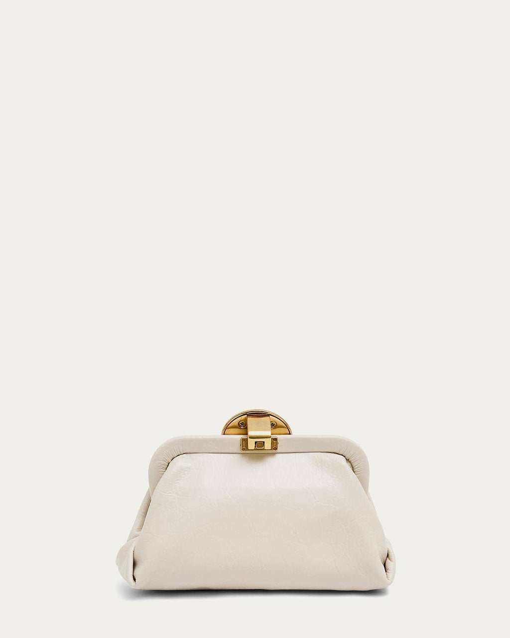 Full Circle Micro Crossbody | Chalk Leather
