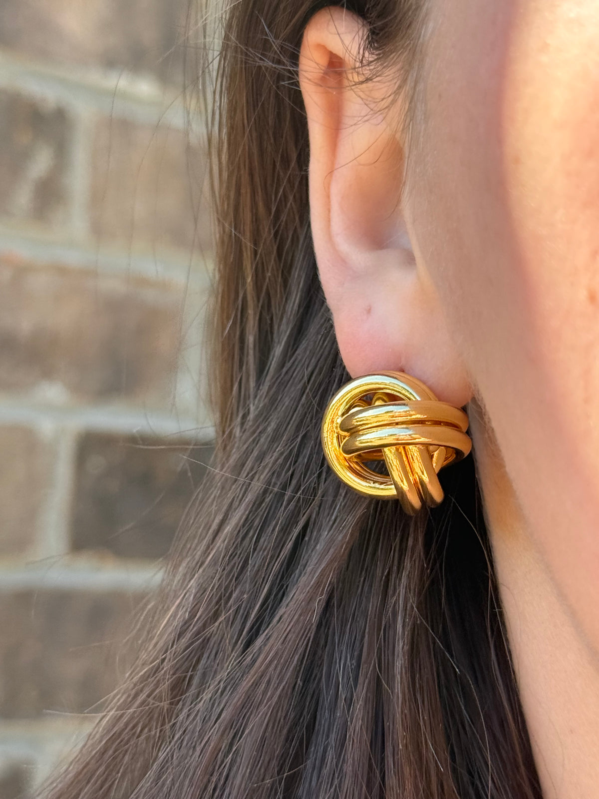 The Love Knot 24K Gold Filled Stud Earrings