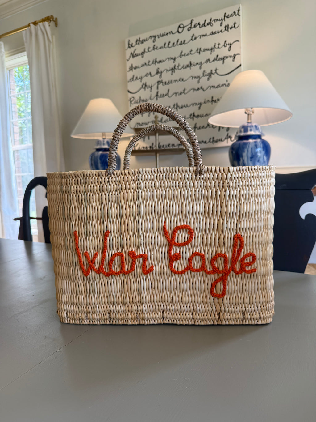 War Eagle - Hand woven tote