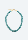 The Nashville | Teal Ashanti Glass Beads