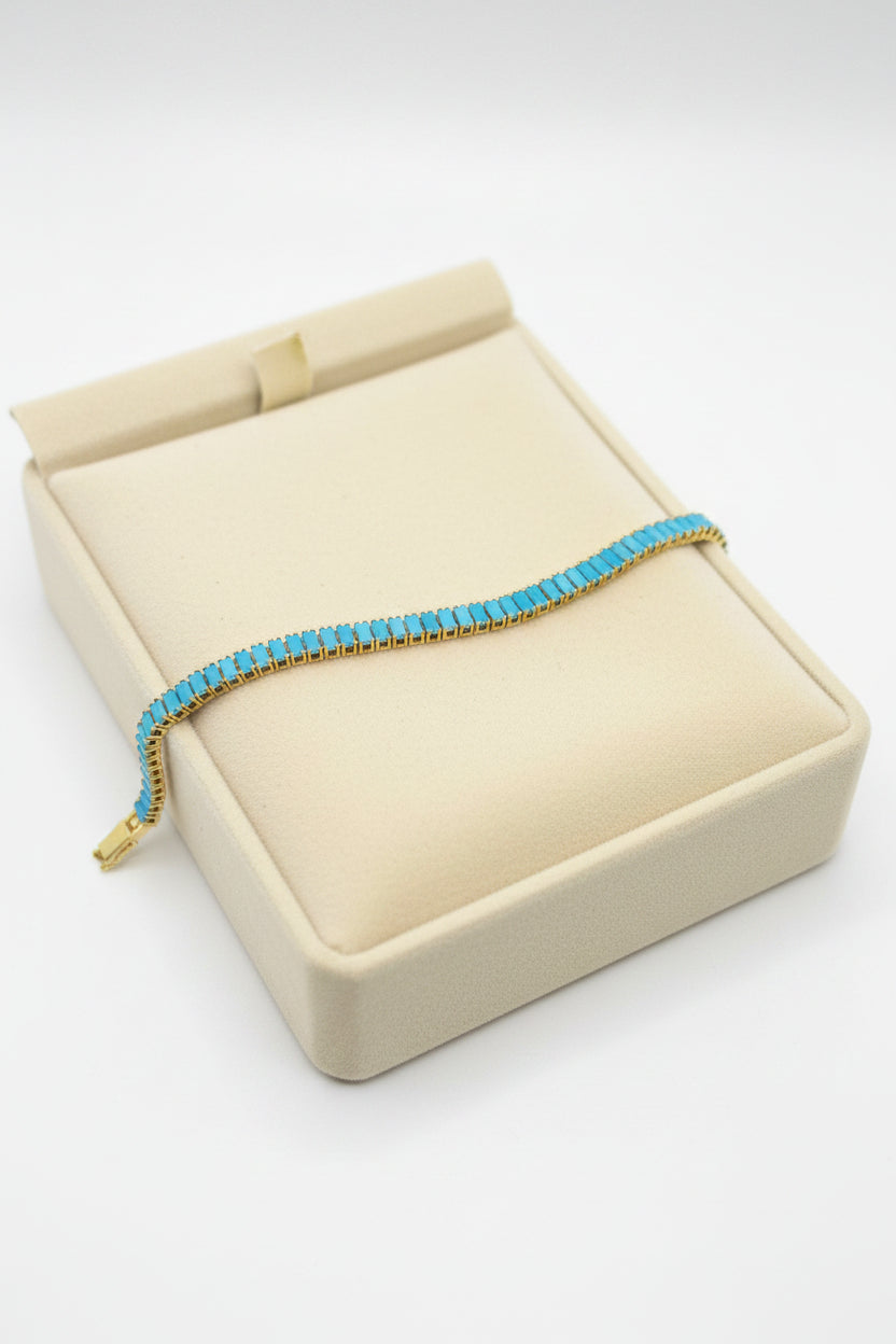 Tennis Bracelet in Turquoise