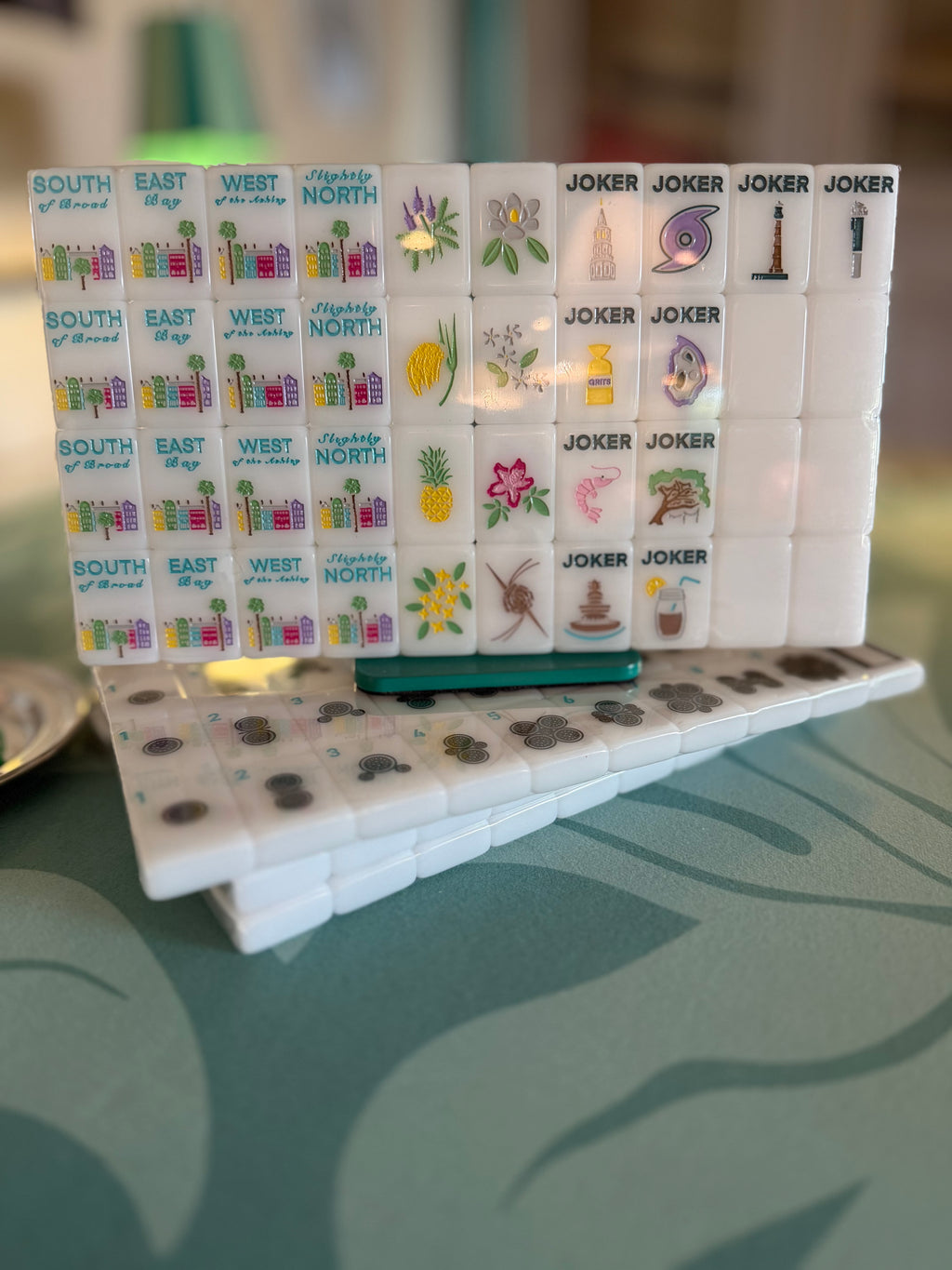 Mahjong Tile Set - Middle and Main Charleston Tiles - A South Carolina Inspired Mahjong Tile Set