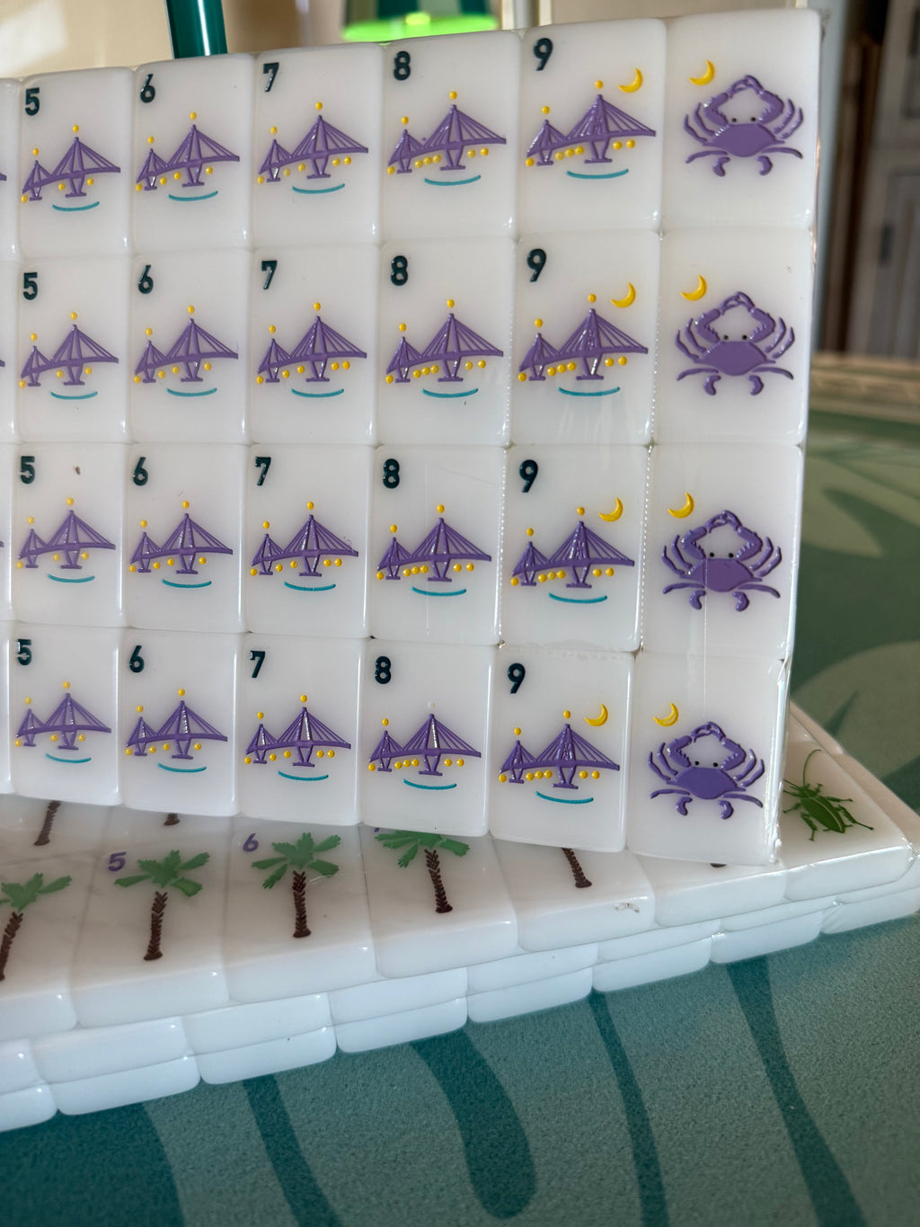 Mahjong Tile Set - Middle and Main Charleston Tiles - A South Carolina Inspired Mahjong Tile Set