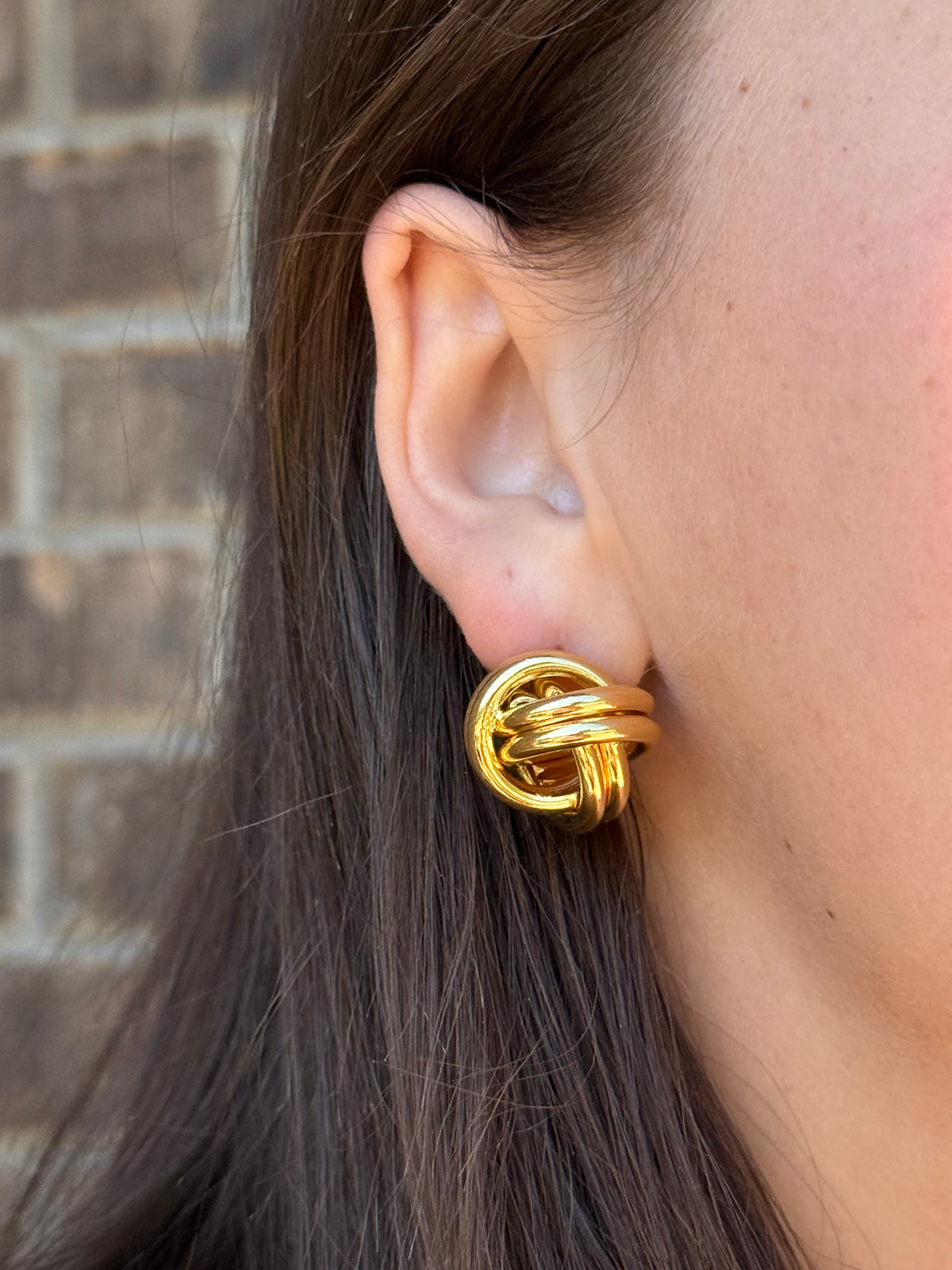 The Love Knot 24K Gold Filled Stud Earrings