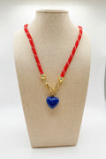 American Girl - Red with Navy Heart