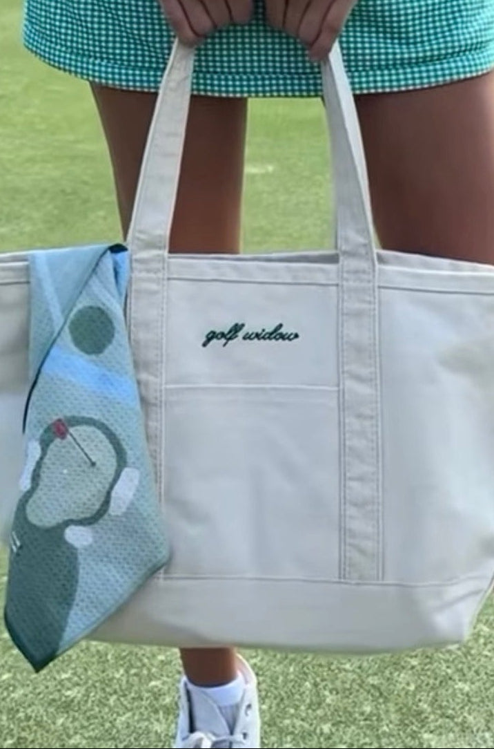 Golf Widow Canvas Tote