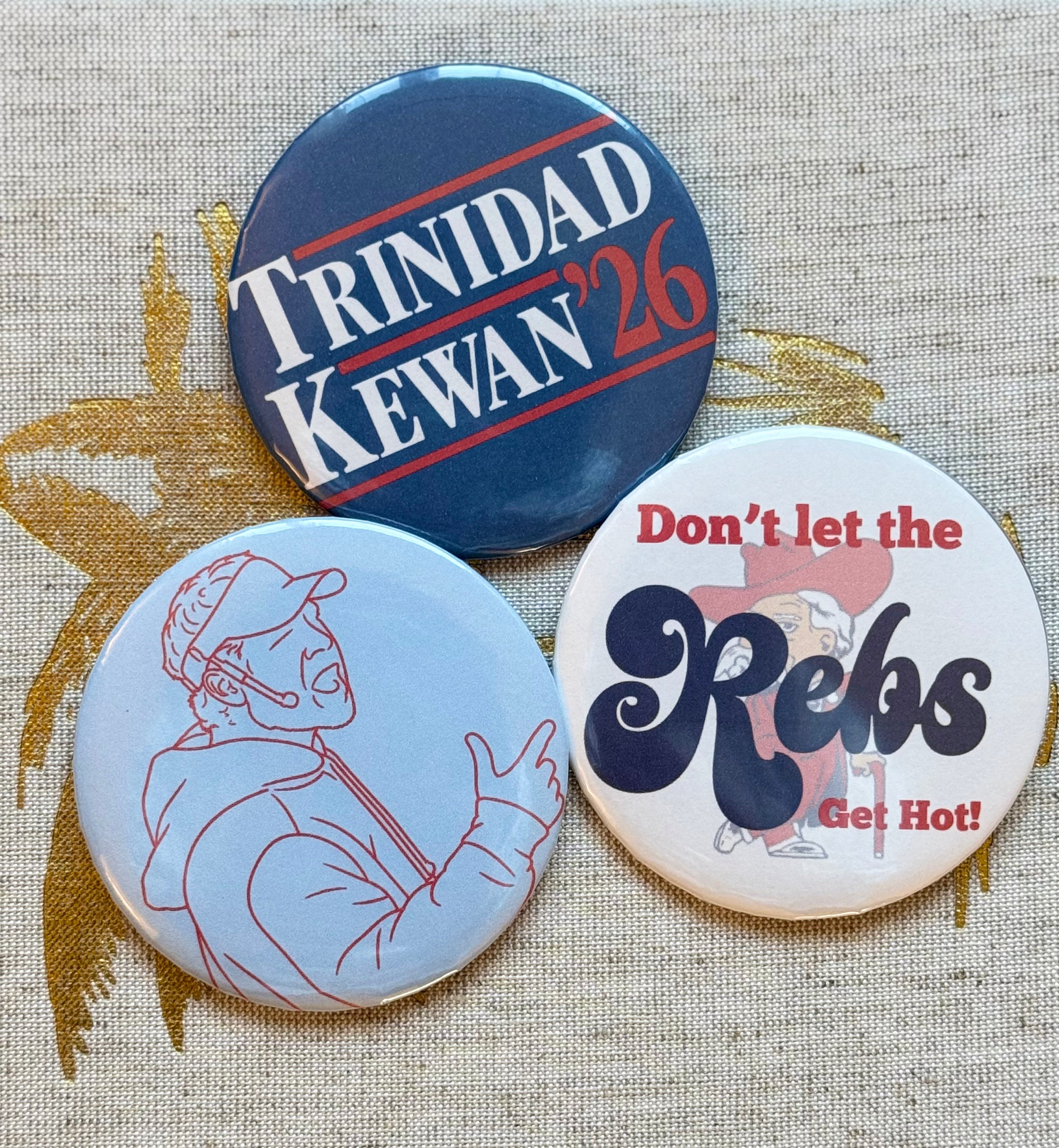 Ole Miss Game Day Buttons