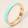 Enamel Hinged Bangle Bracelet