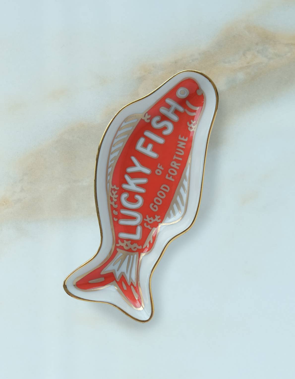 Porcelain Trinket/Dice Dish | Fortune Fish