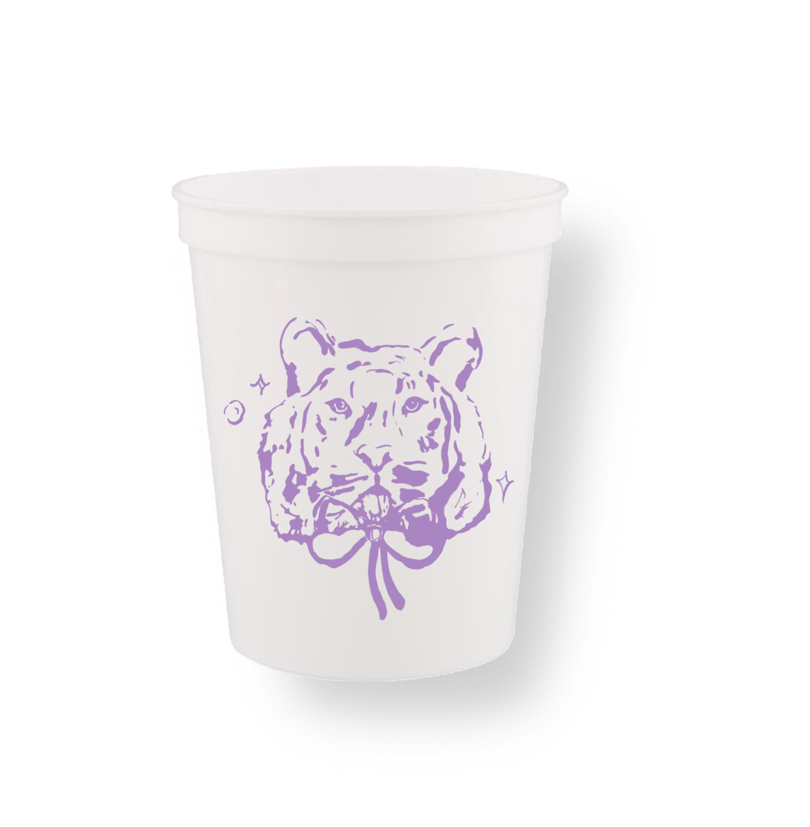 Geaux Tigers! Mardi Cat Stadium Cup Set