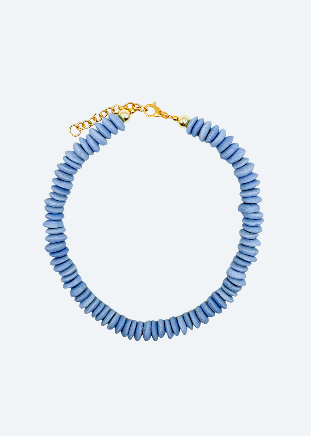 The Nashville - Blue Glass Beaded Necklace