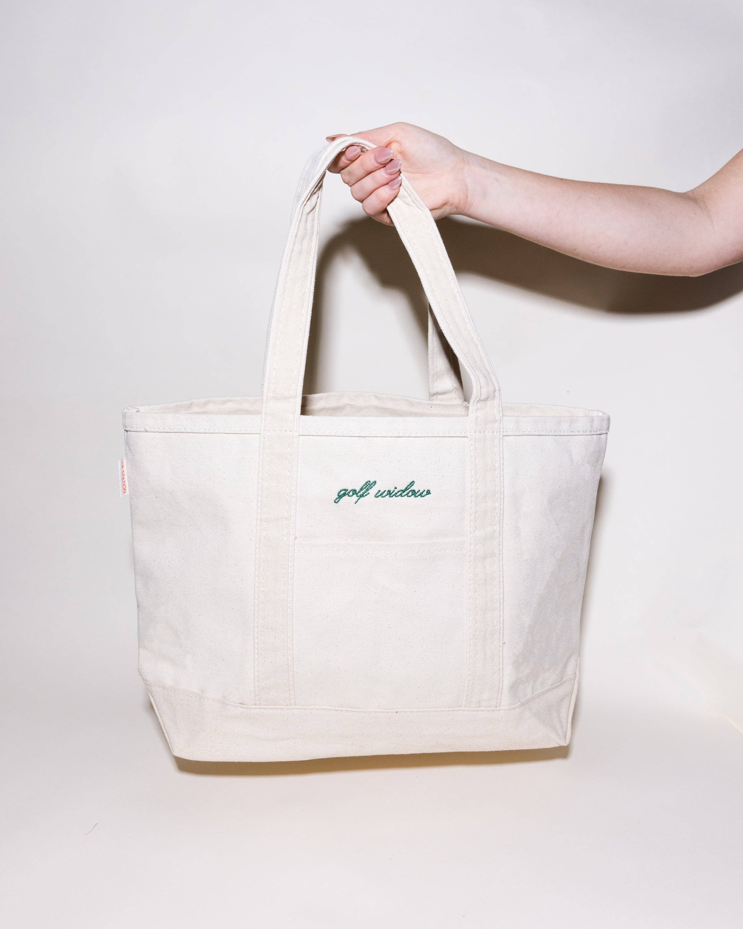 Golf Widow Canvas Tote