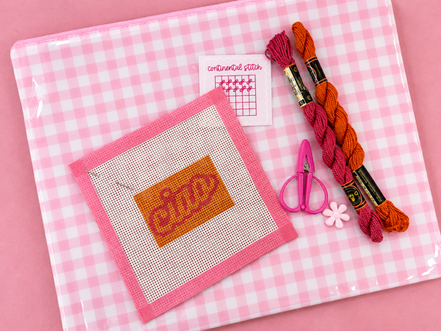 Needlepoint Kit - Ciao Luggage Tag