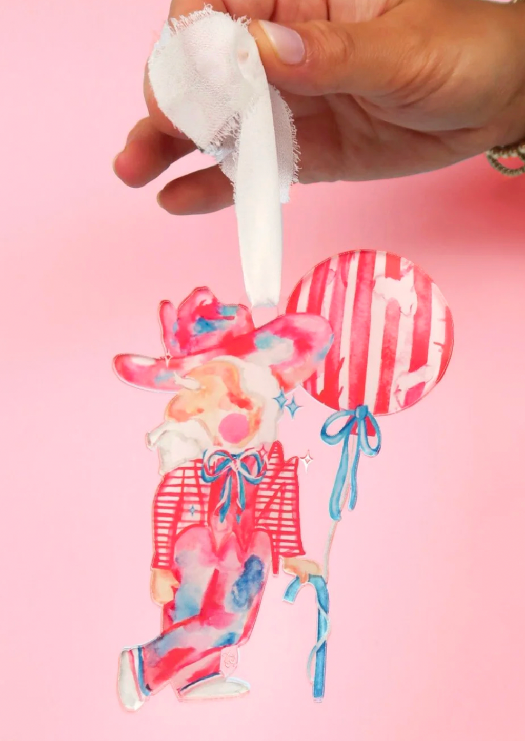 Hotty Toddy! Colonel Reb Acrylic Bottle Charm / Ornament