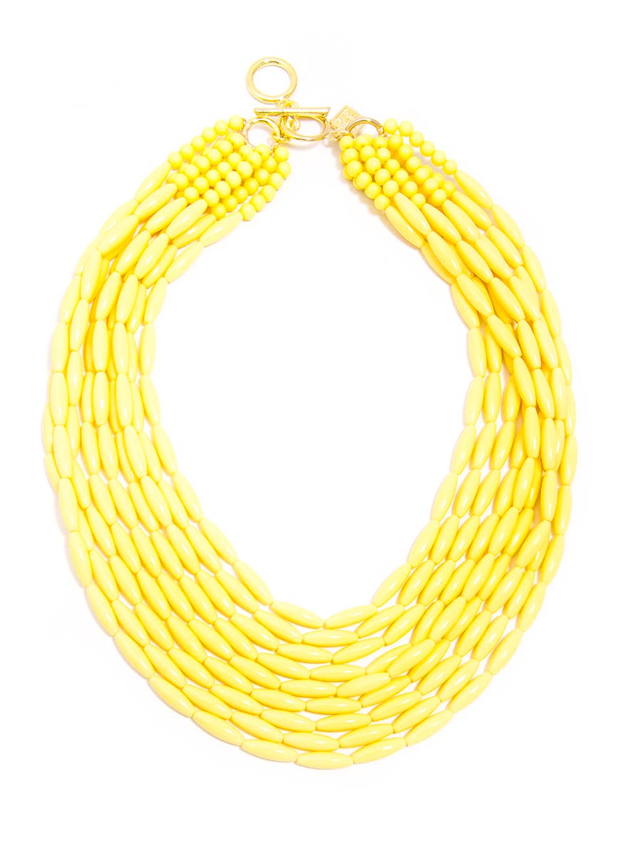 The Sally - Glossy Beaded Pastel Necklace