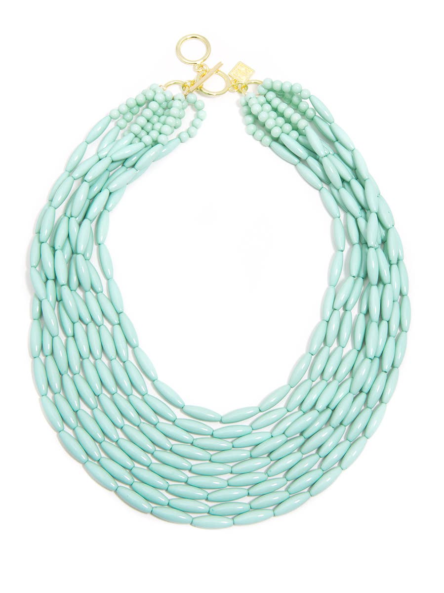The Sally - Glossy Beaded Pastel Necklace