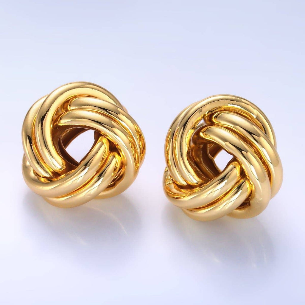 The Love Knot 24K Gold Filled Stud Earrings