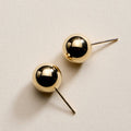 Nora - Gold Filled Ball Stud Earrings | 8MM